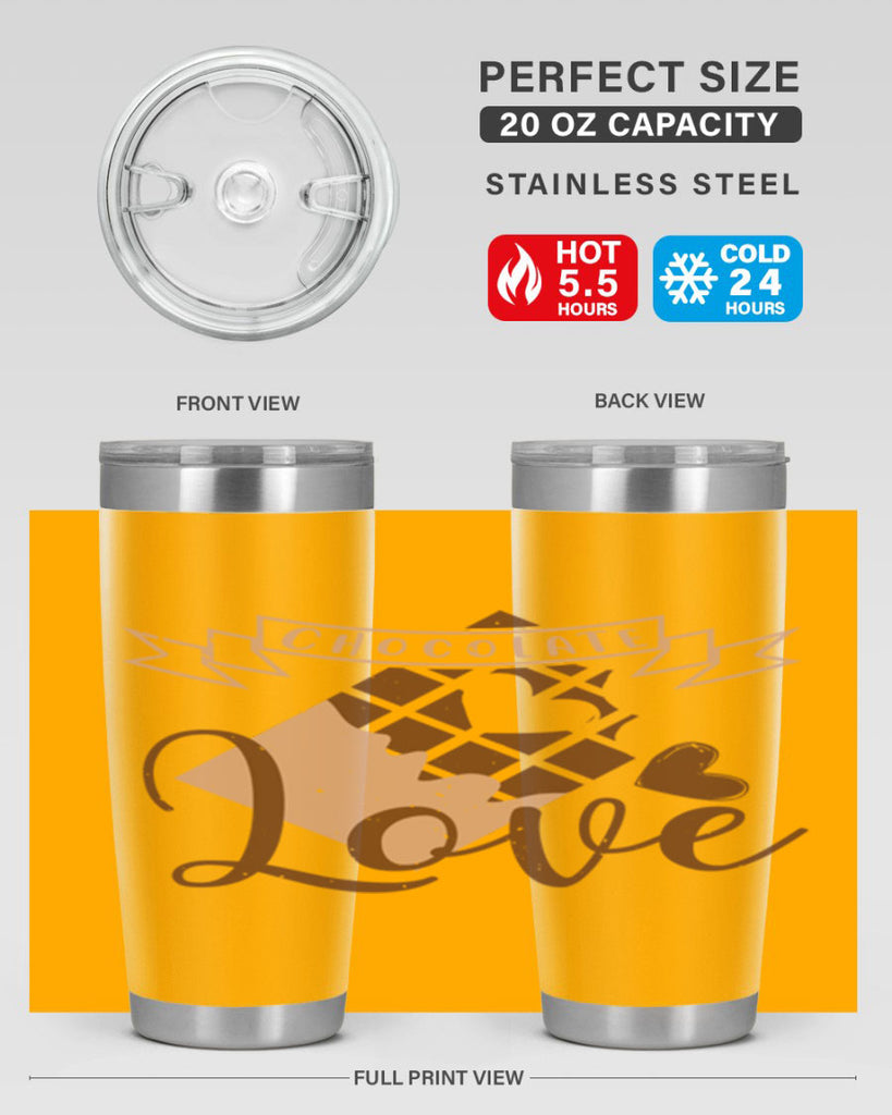 chocolate love 44#- chocolate- Tumbler