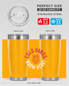 cold hands warm heart Style 42#- cat- Tumbler