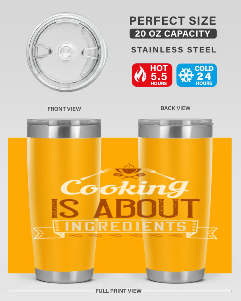 cooking is about ingredients 46#- cooking- Tumbler