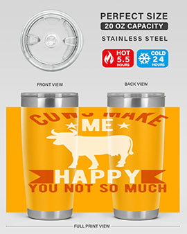 cows make me happy you not so much Style 5#- cow- Tumbler