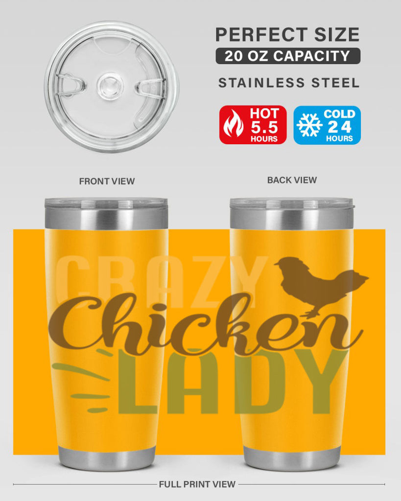 crazy chicken lady 18#- farming and gardening- Tumbler