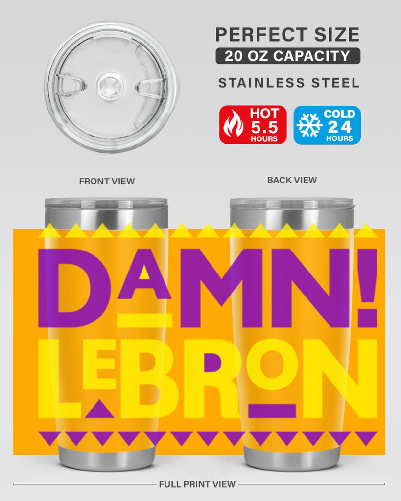 damn lebron 177#- black words phrases- Cotton Tank