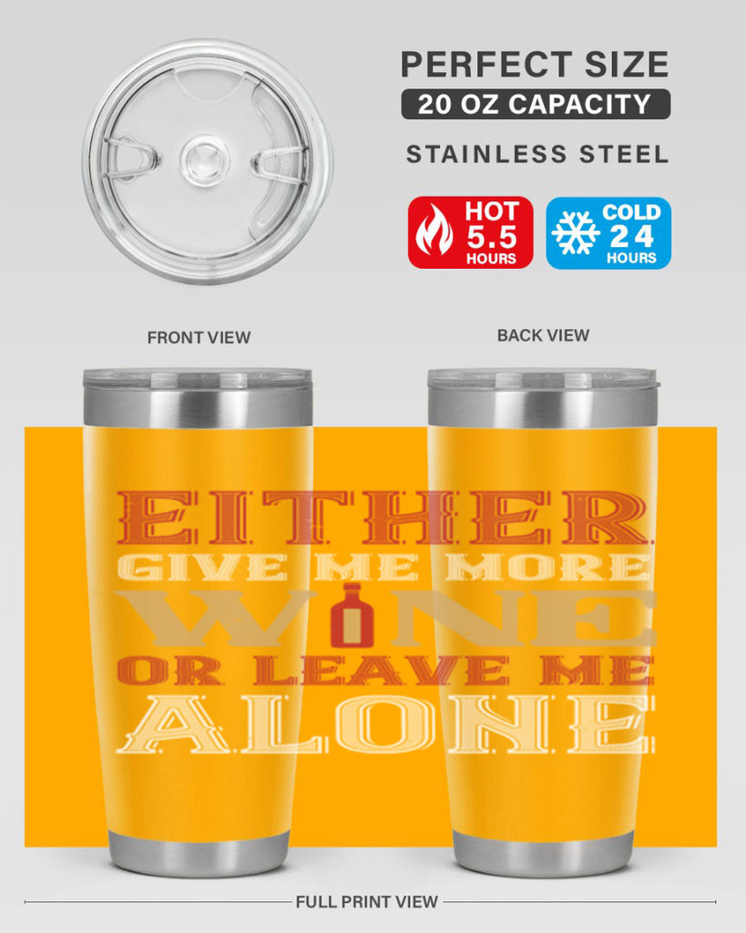 either give me more wine 86#- wine- Tumbler