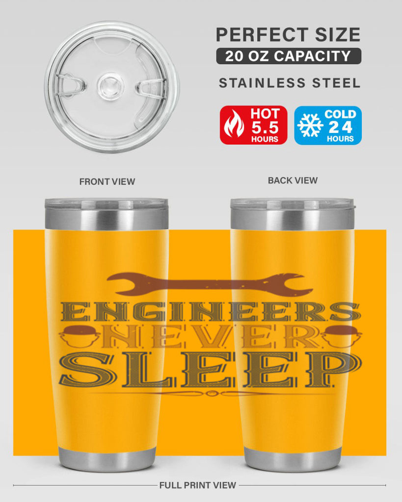 engineers never sleep Style 57#- engineer- tumbler