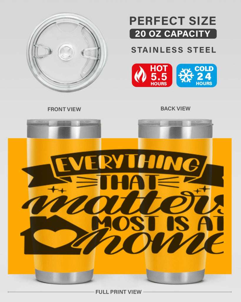 everything that matters most is at home 20#- home- Tumbler