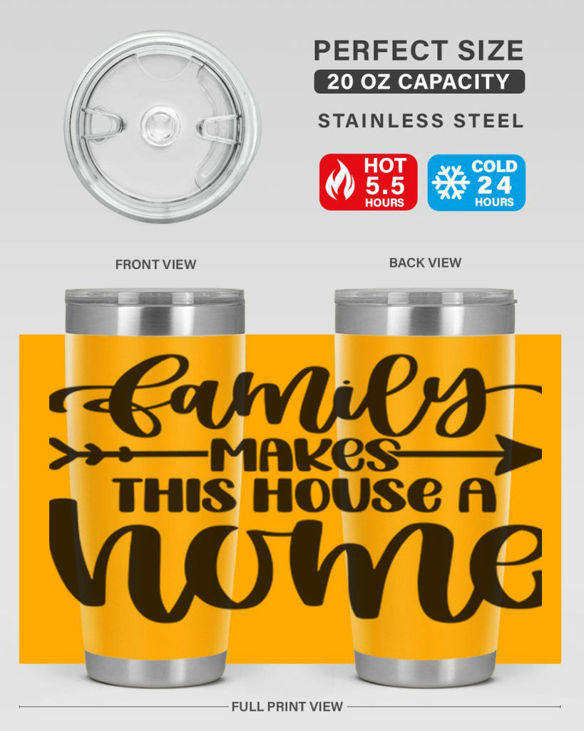 family makes this house a home 19#- home- Tumbler