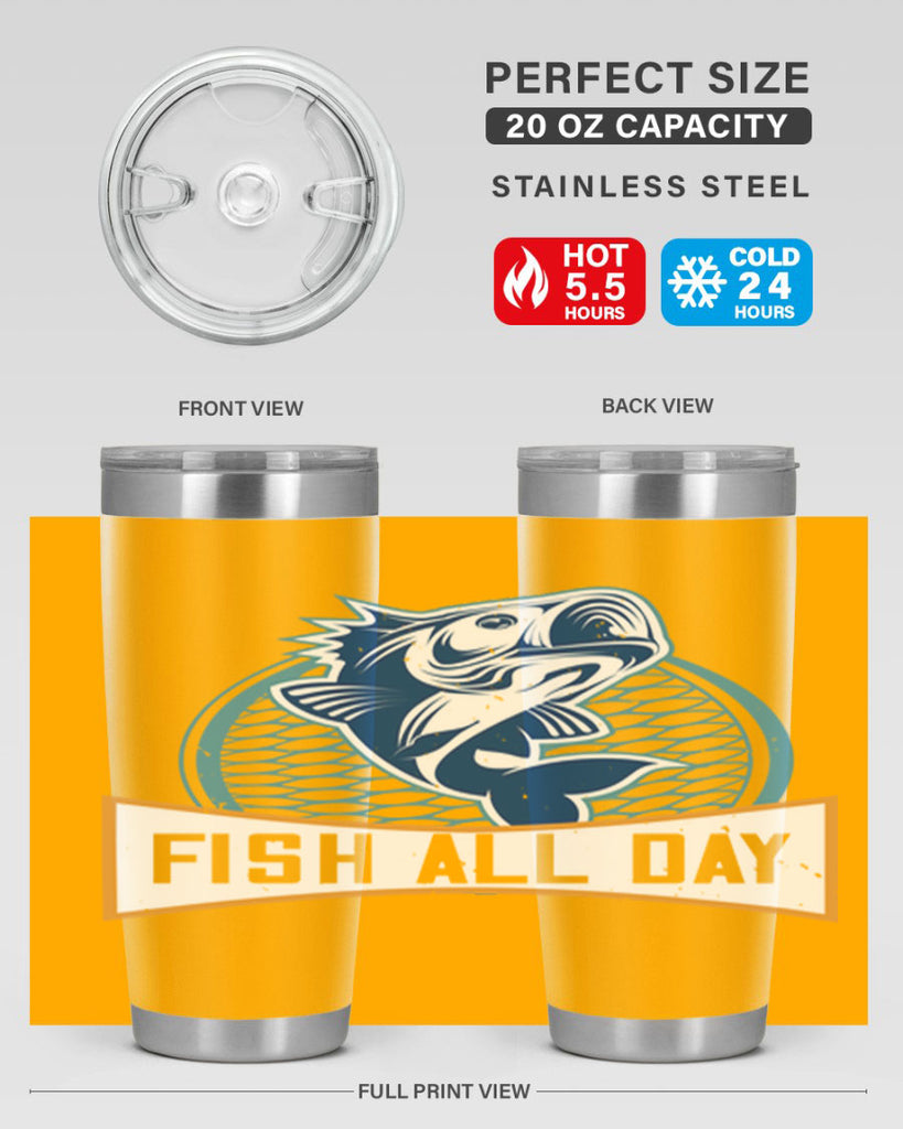 fish all day 277#- fishing- Tumbler