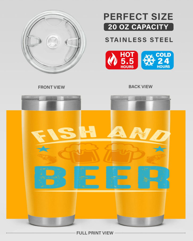 fish and beer 114#- beer- Tumbler