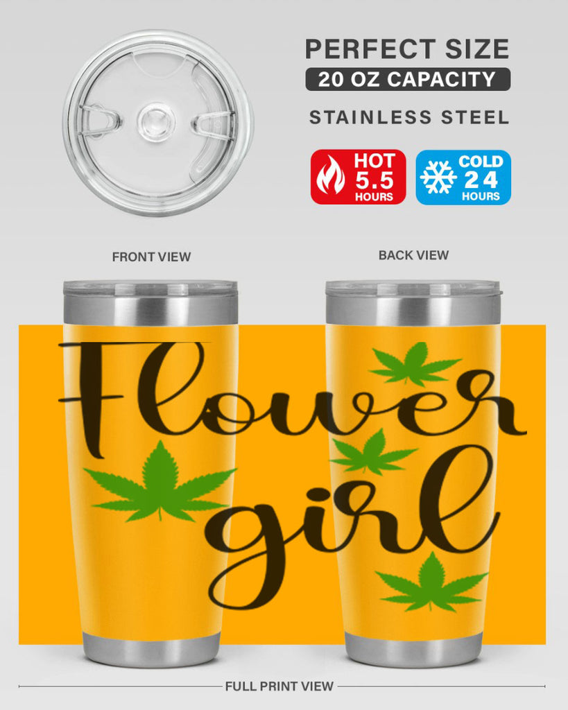 flower girl cannabis 84#- marijuana- Tumbler