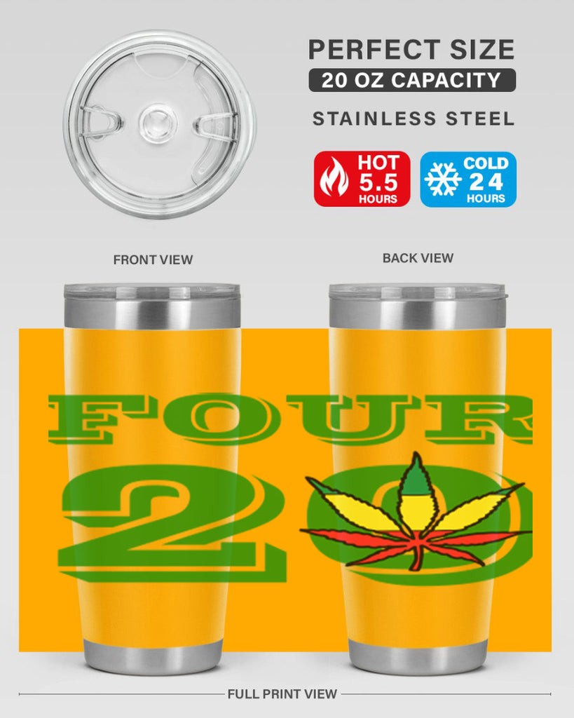 four twenty 87#- marijuana- Tumbler