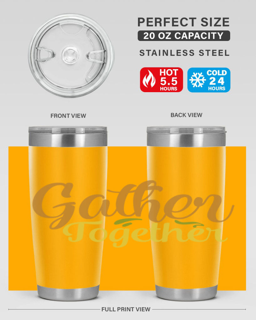 gather together 61#- thanksgiving- Tumbler