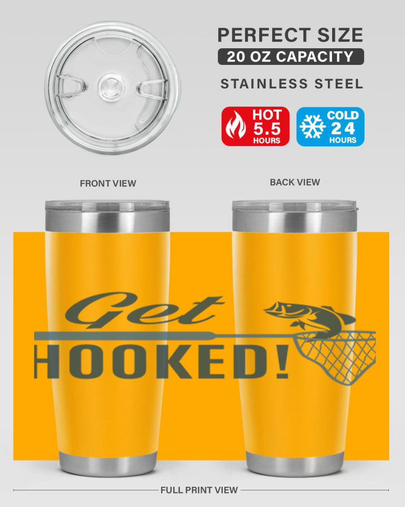 get hooked 133#- fishing- Tumbler