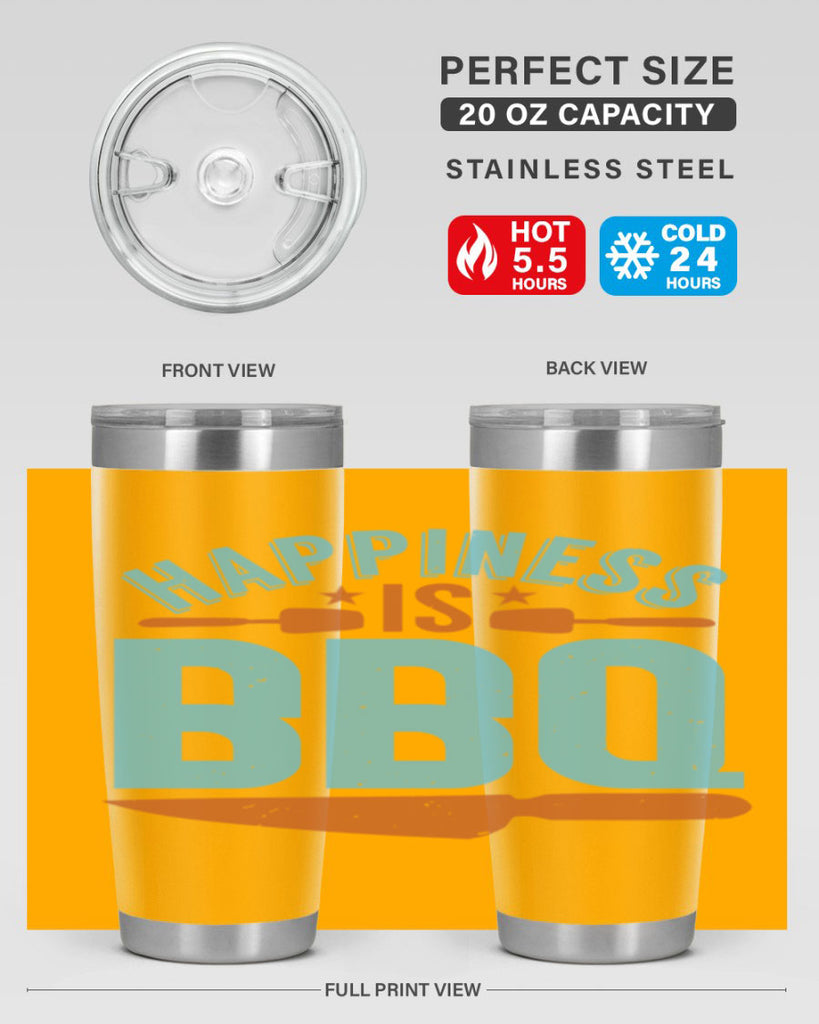 happiness is bbq 43#- bbq- Tumbler