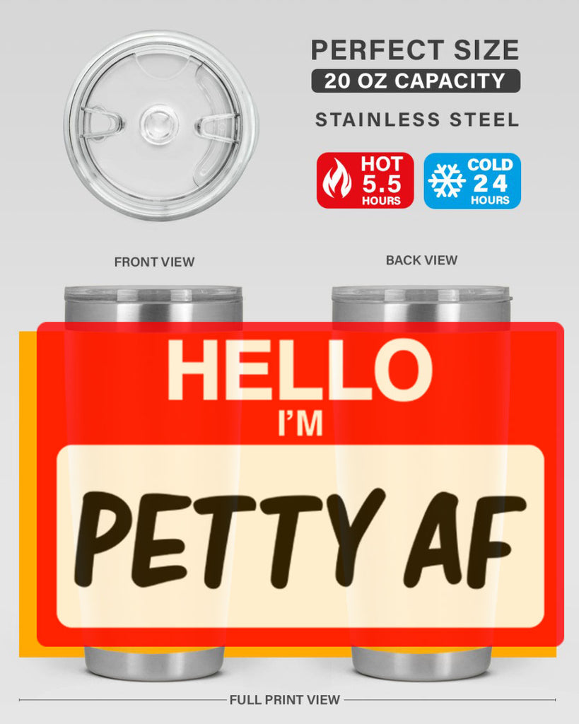 hello im pettyaf 130#- black words phrases- Cotton Tank