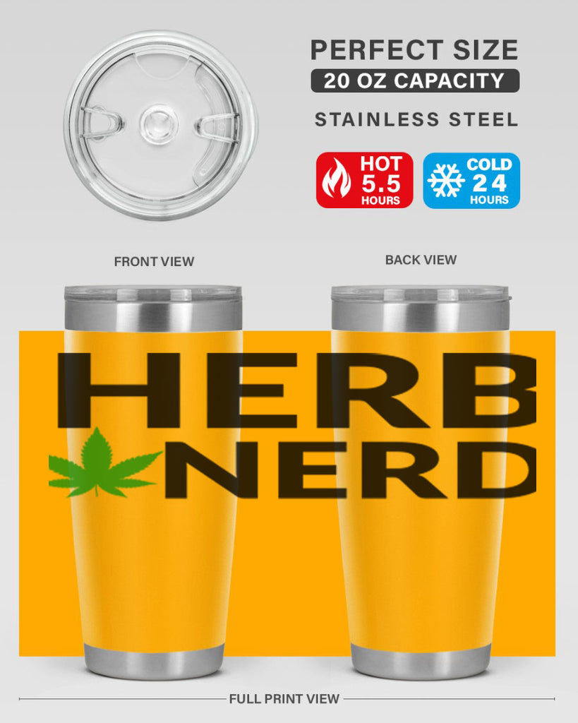 herb nerd 108#- marijuana- Tumbler