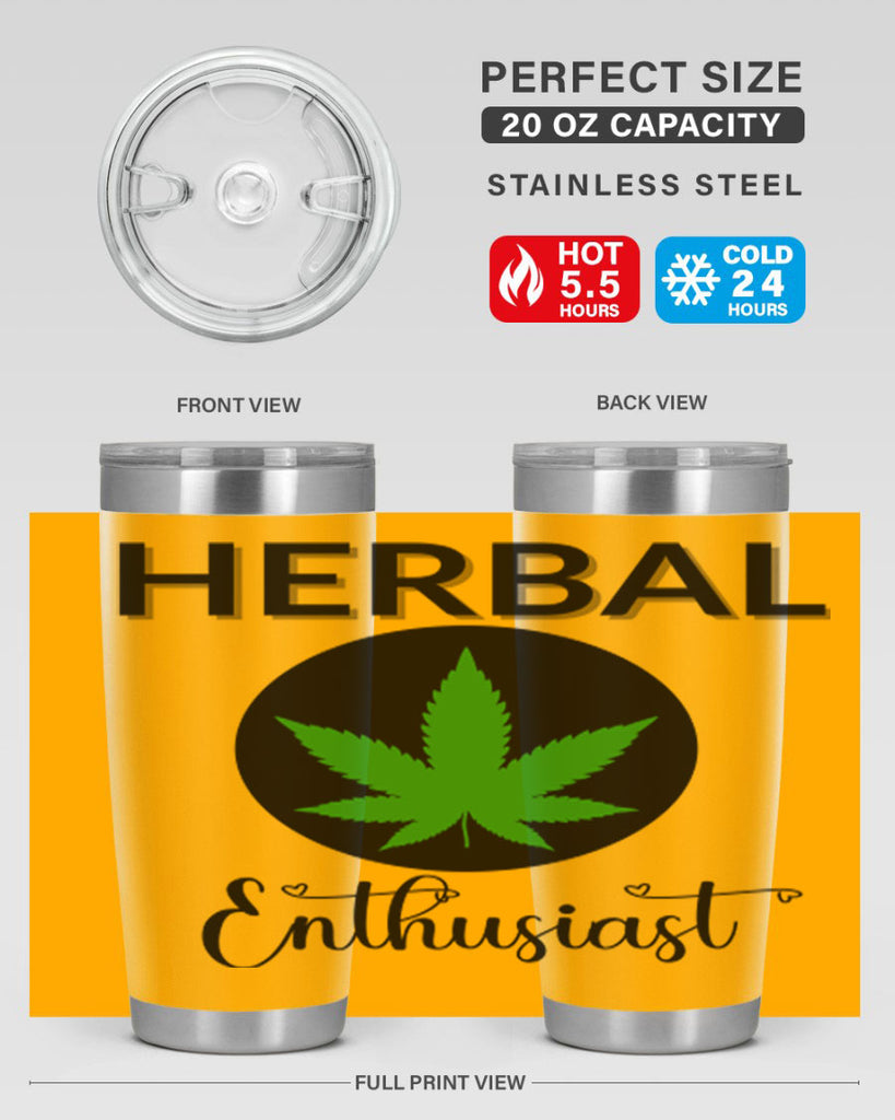 herbal enthusiast 109#- marijuana- Tumbler