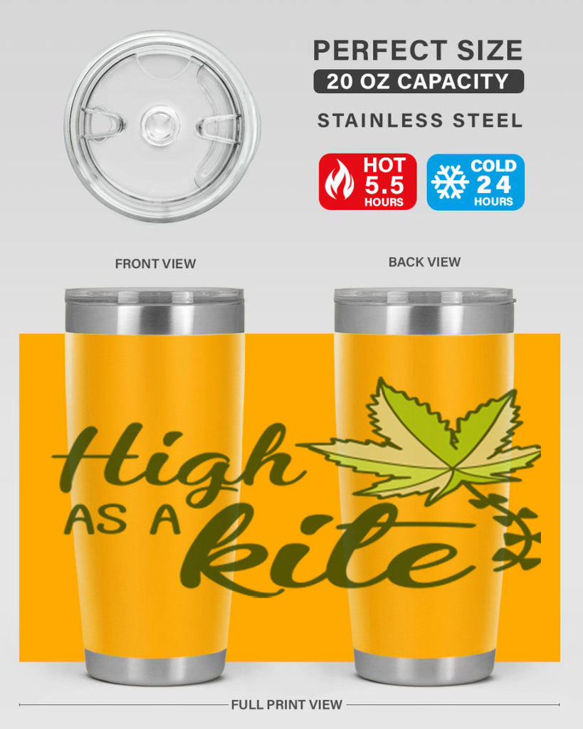 high as a kite 112#- marijuana- Tumbler