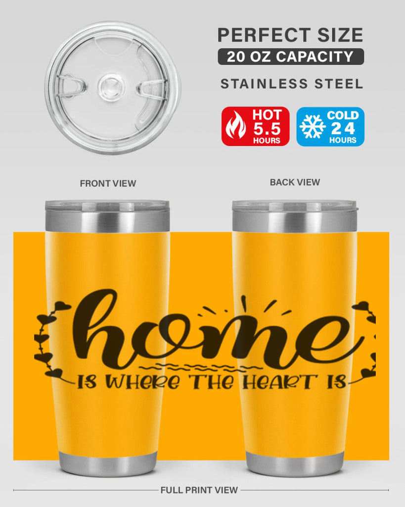 home is where the heart is 38#- home- Tumbler