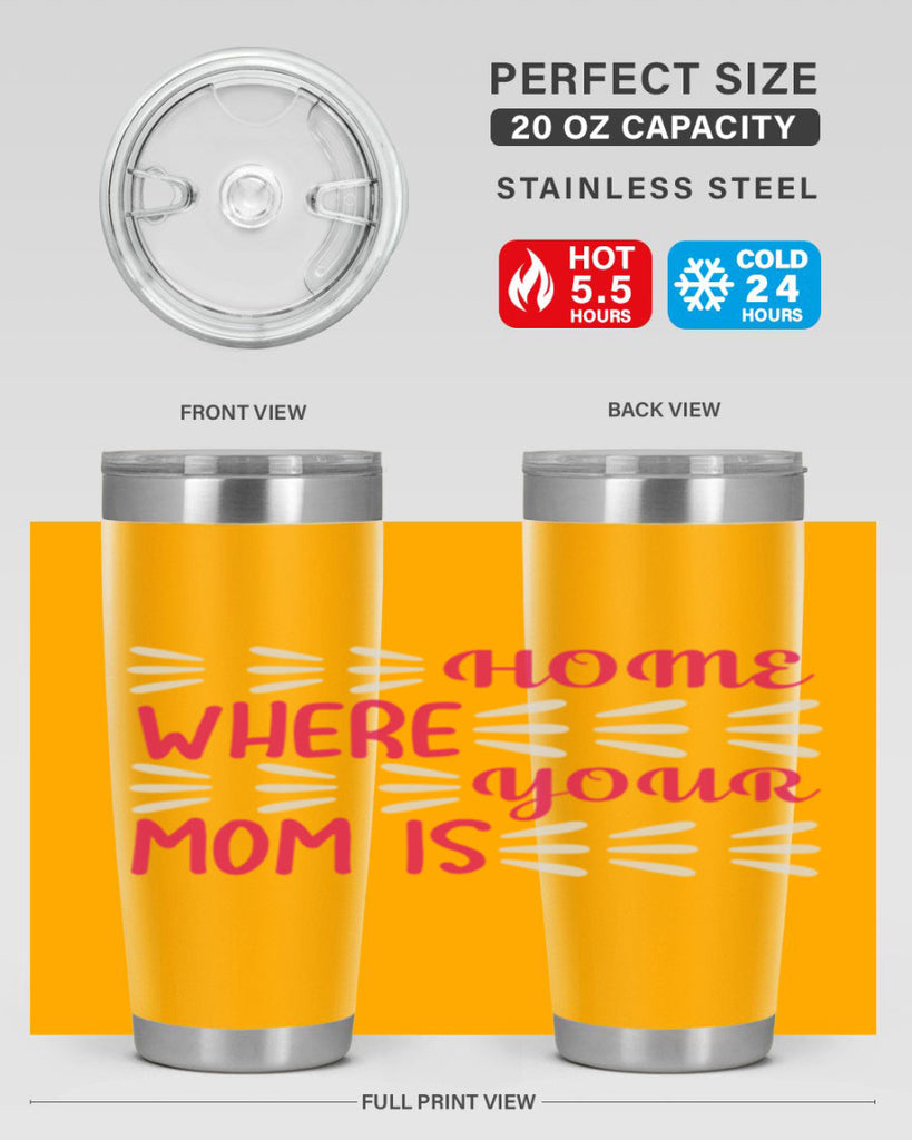 home is where your mom is 167#- mom- Tumbler