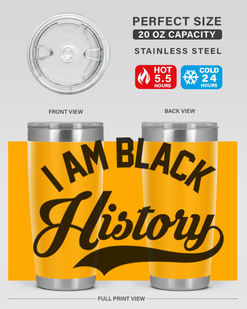 i am black  history 120#- black words phrases- Cotton Tank