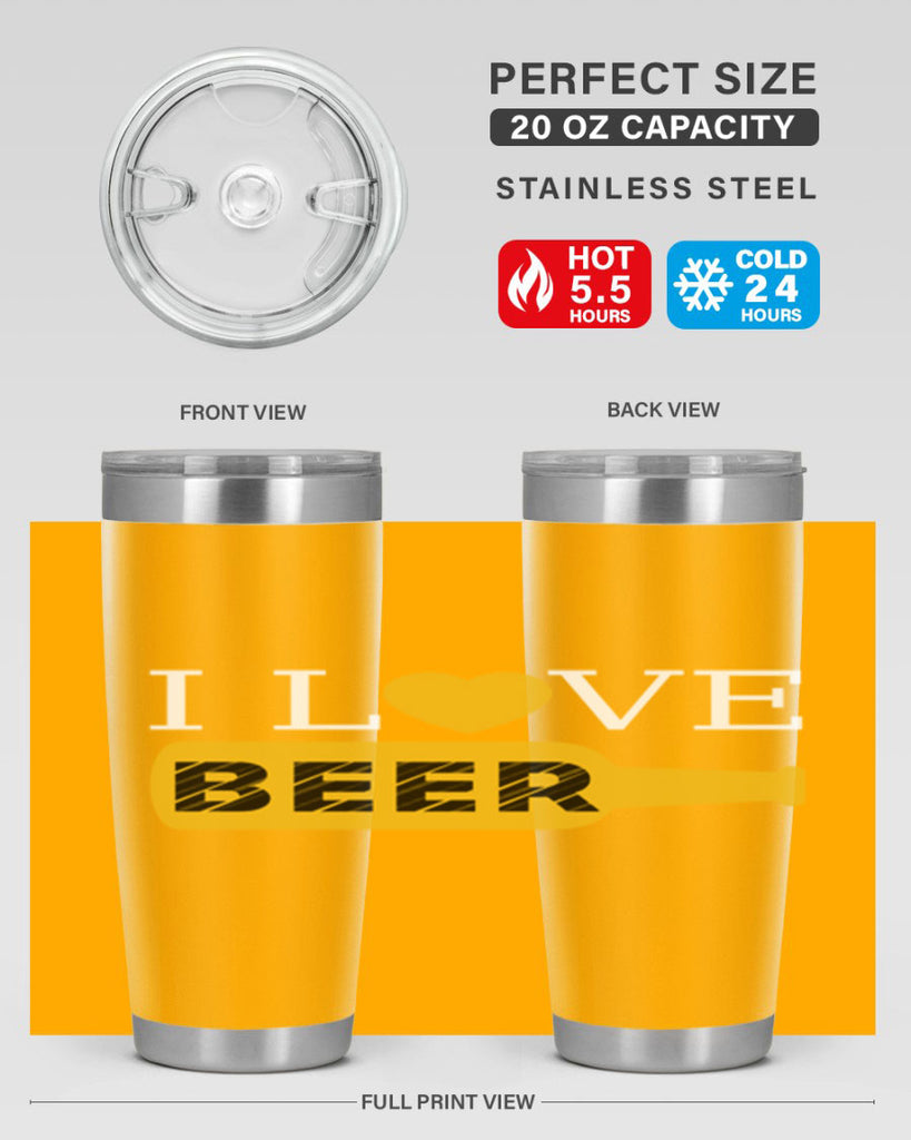 i love beer 75#- beer- Tumbler