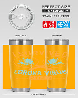 i survived corona virus Style 34#- corona virus- Cotton Tank