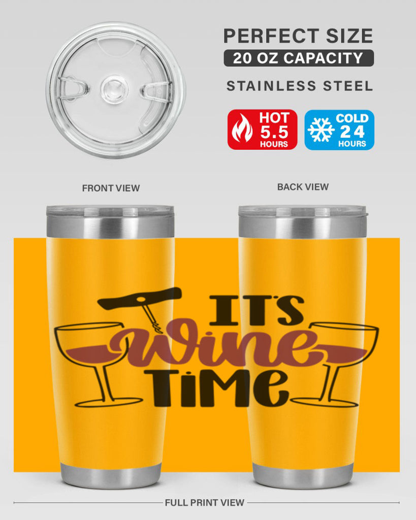 its wine time 46#- wine- Tumbler