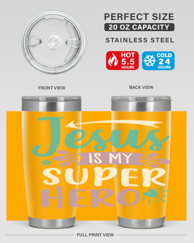 jesus is my superhero 71#- easter- Tumbler