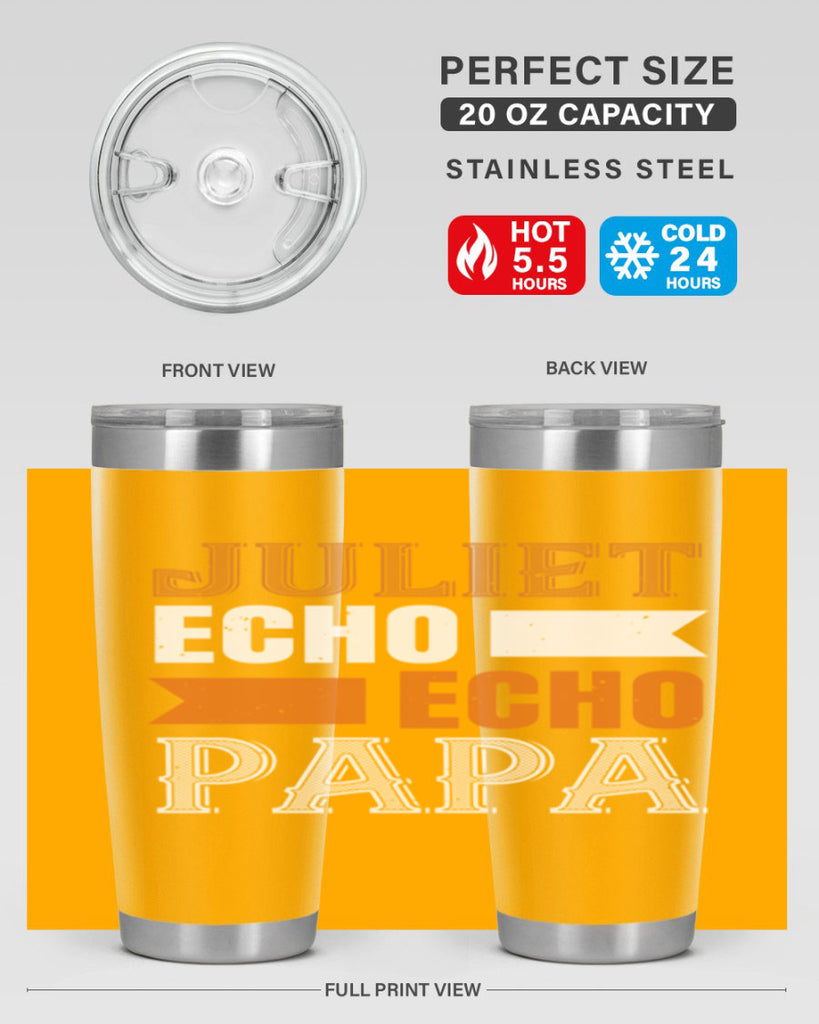 juliet echo echo papa 30#- grandpa - papa- Tumbler