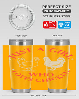 just a girl who loves chicken Style 3#- chicken- Tumbler