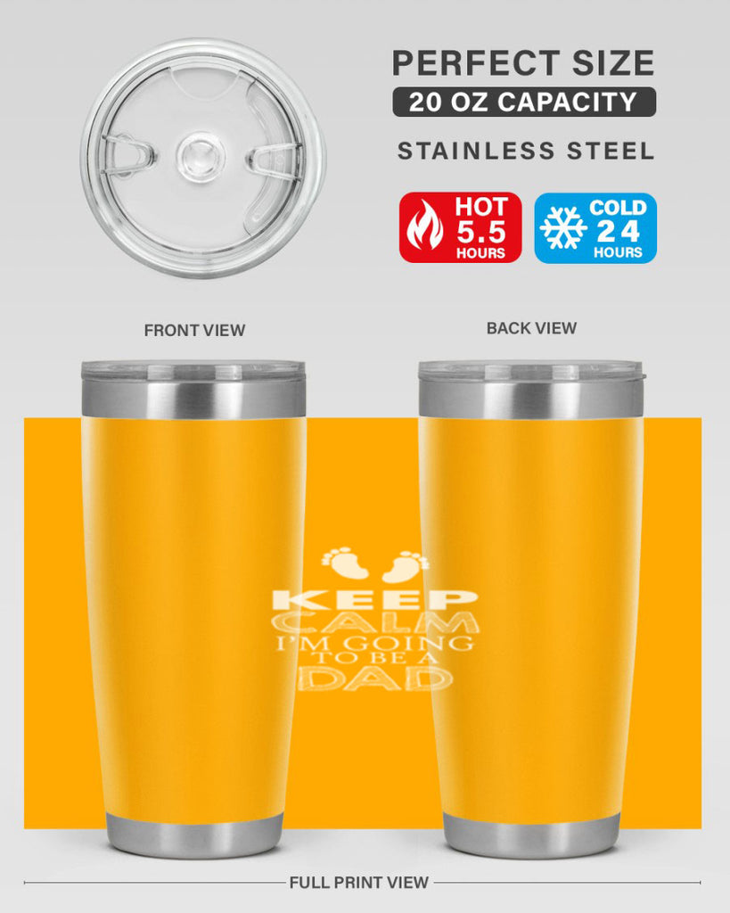keep clam i am going to be a dad 2#- dad- Tumbler