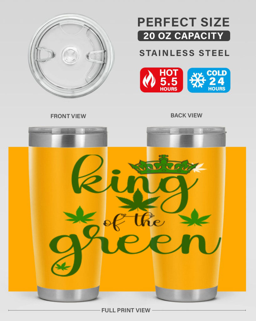 king of the green 177#- marijuana- Tumbler