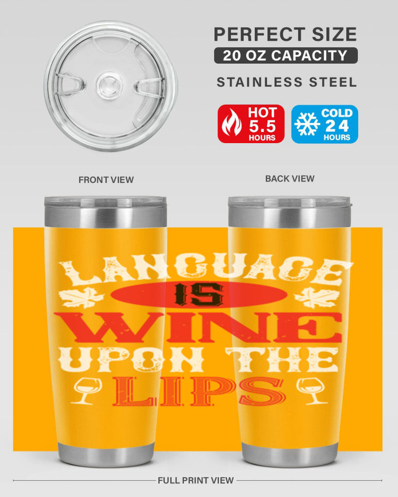 language is wine upon the 72#- wine- Tumbler