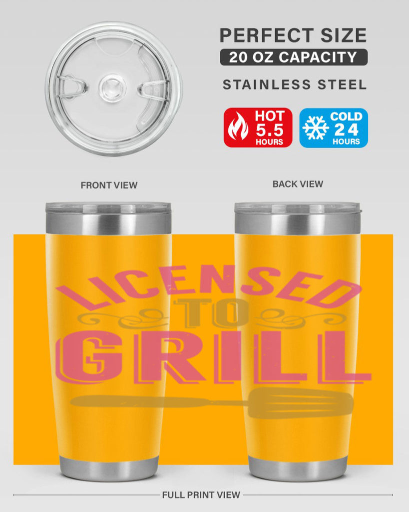 licensed to grill 24#- bbq- Tumbler