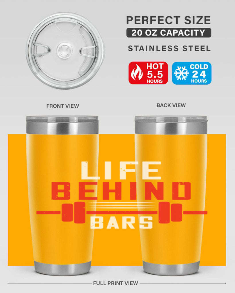 life behind bars 85#- gym- Tumbler