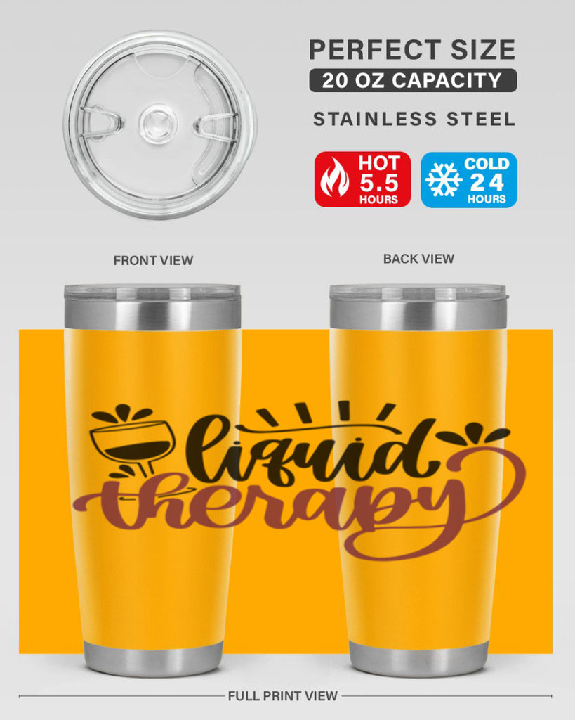 liquid therapy 44#- wine- Tumbler