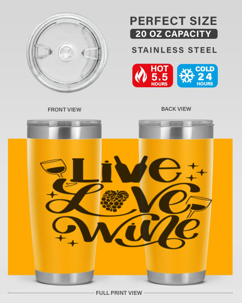 live love wine 43#- wine- Tumbler