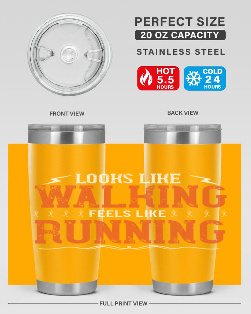 looks like walking feels like running 32#- running- Tumbler