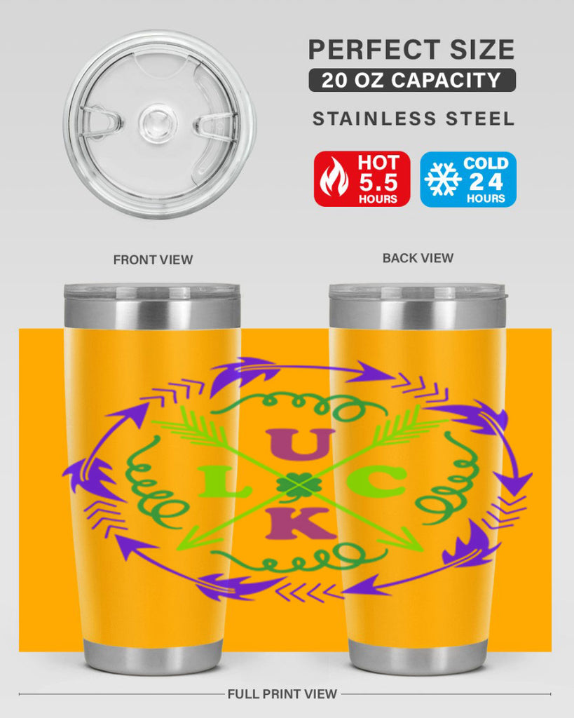 luck 17#- mardi gras- Tumbler