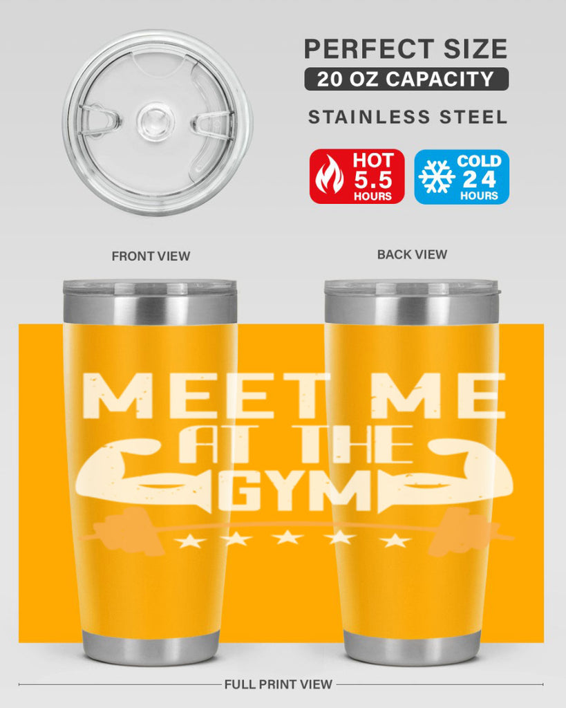 meet me at the gym 83#- gym- Tumbler