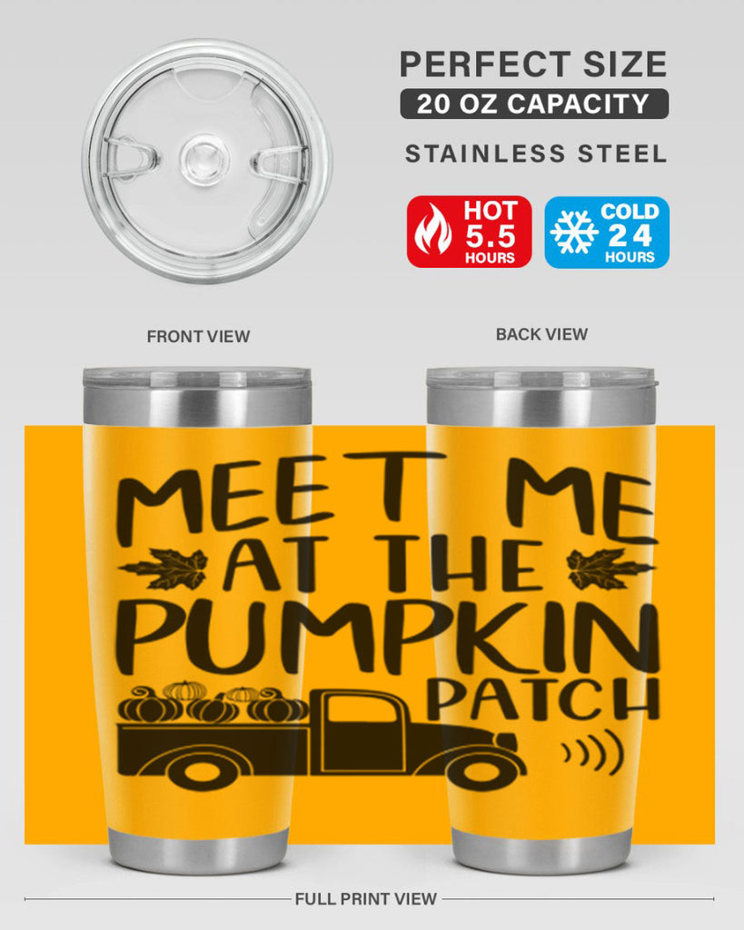 meet me at the pumpkin patch 423#- fall- Tumbler
