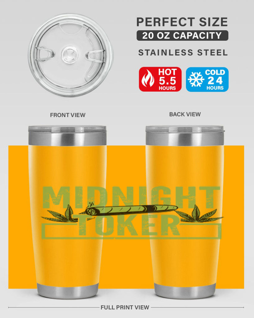 midnight toker 211#- marijuana- Tumbler