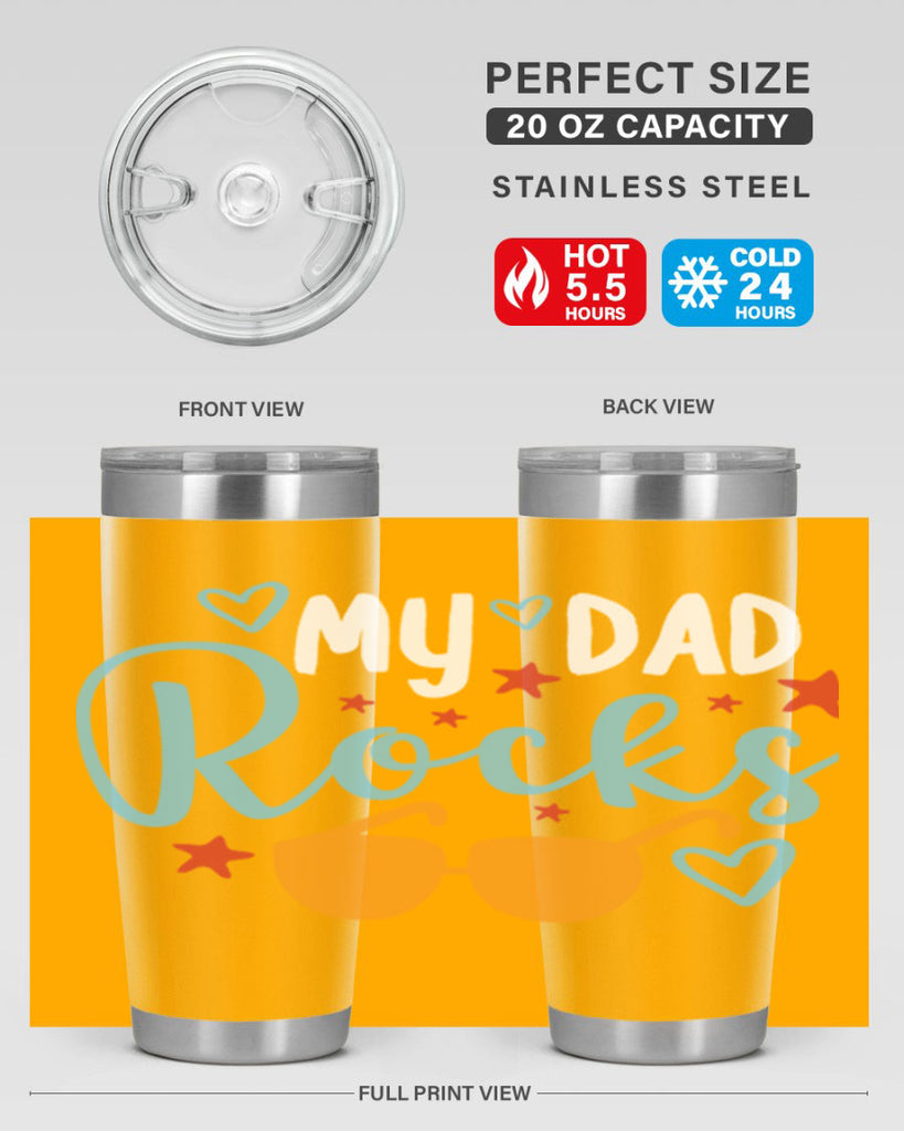 my dad rocks 83#- fathers day- Tumbler