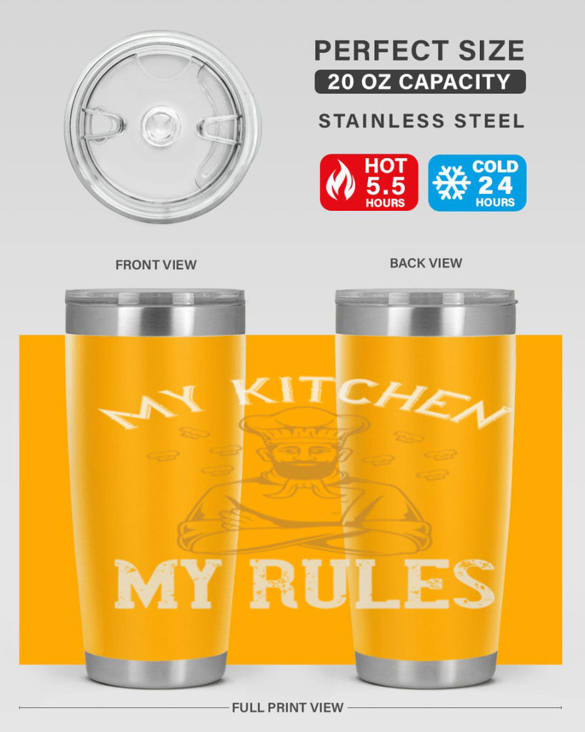 my kitchen my rules 15#- cooking- Tumbler