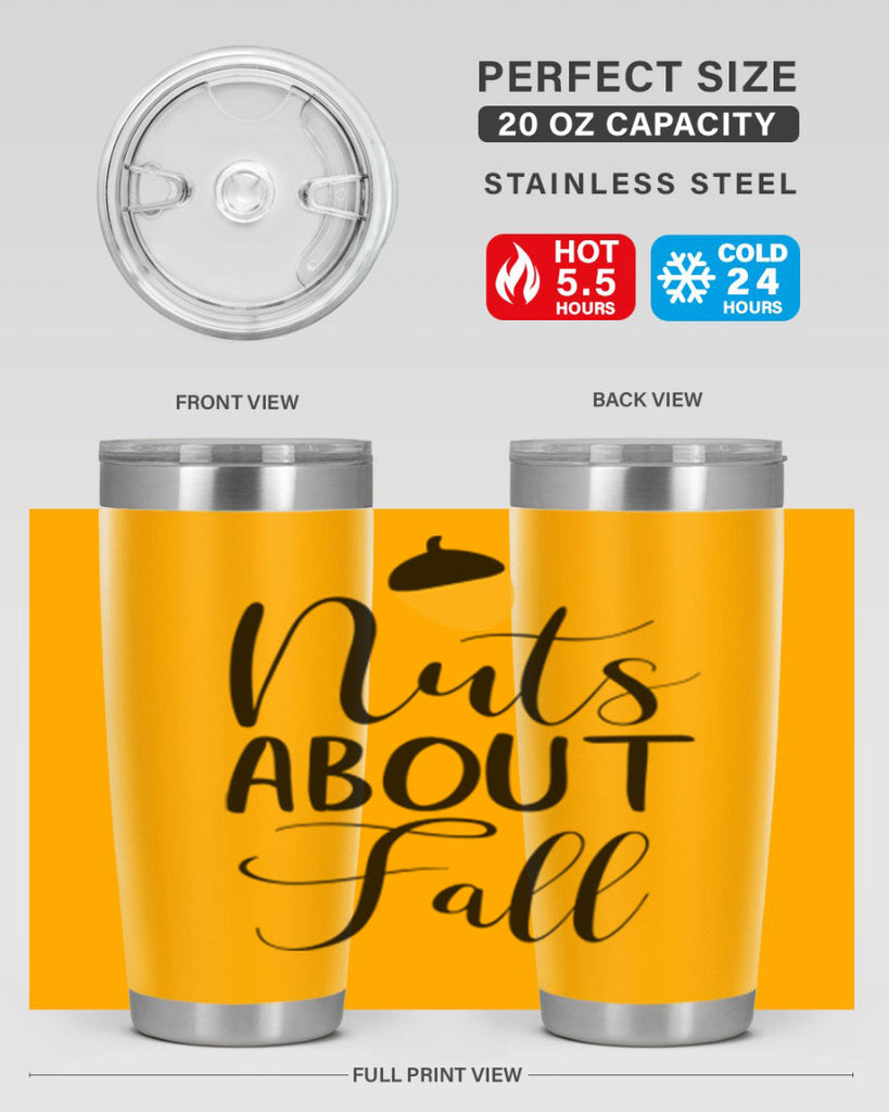 nuts about fall 445#- fall- Tumbler