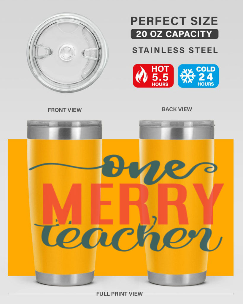 one merry teacher Style 161#- teacher- tumbler