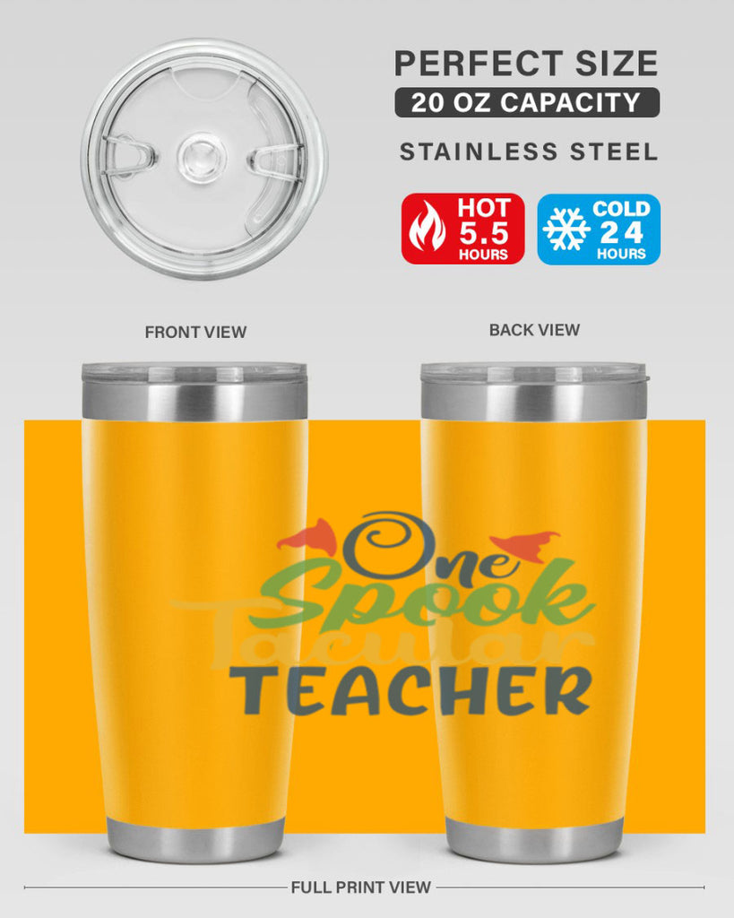 one spook tacular teacher Style 160#- teacher- tumbler