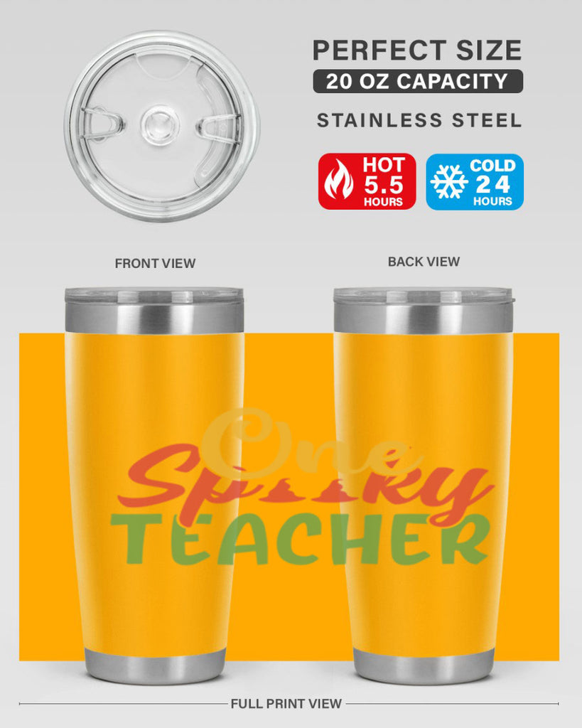 one spooky teacher Style 158#- teacher- tumbler