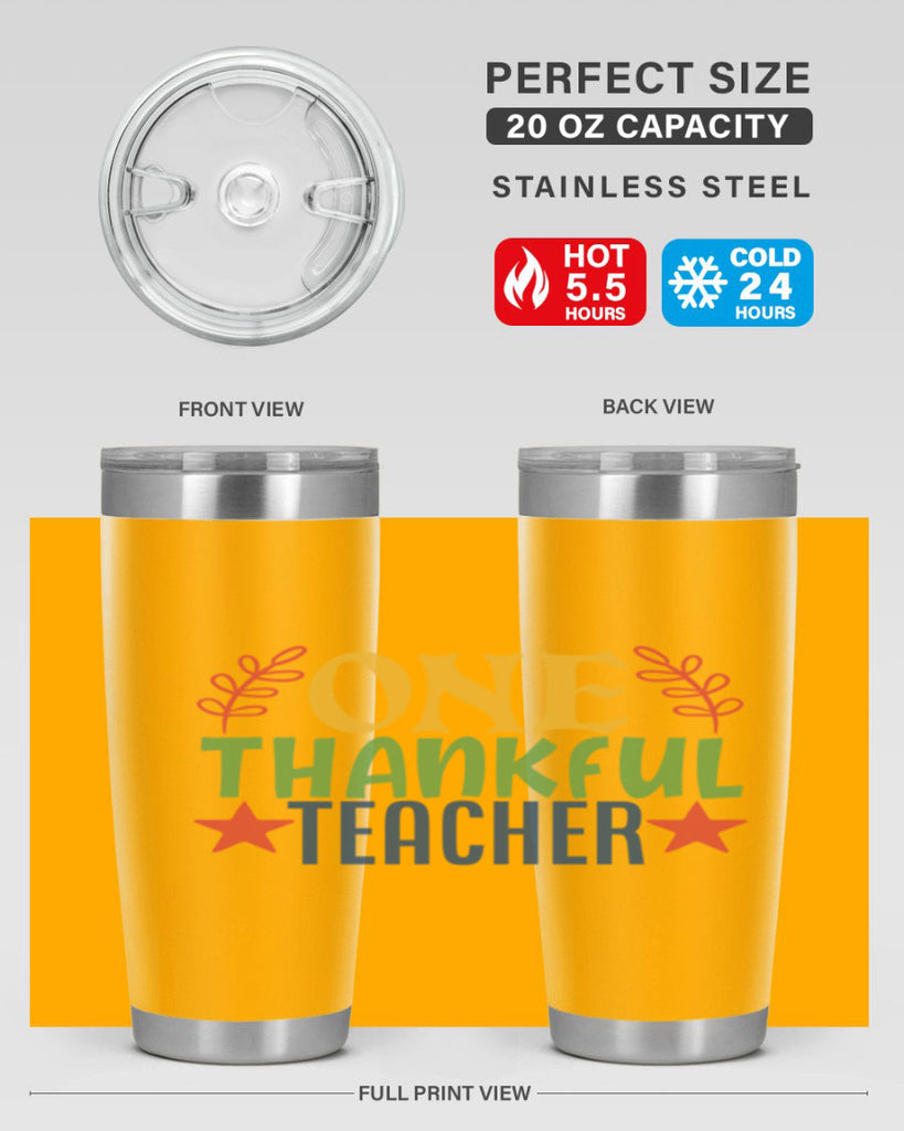 one thankful teacher Style 157#- teacher- tumbler