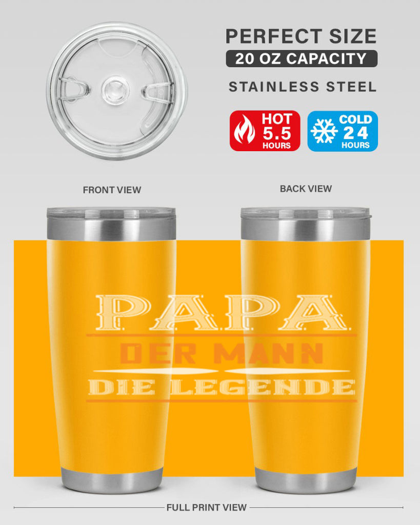 papa der mann die legende 21#- grandpa - papa- Tumbler